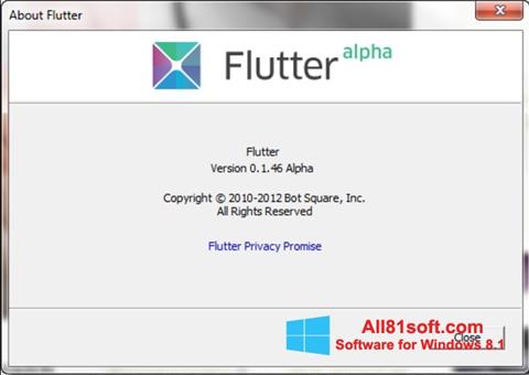 Captură de ecran Flutter pentru Windows 8.1