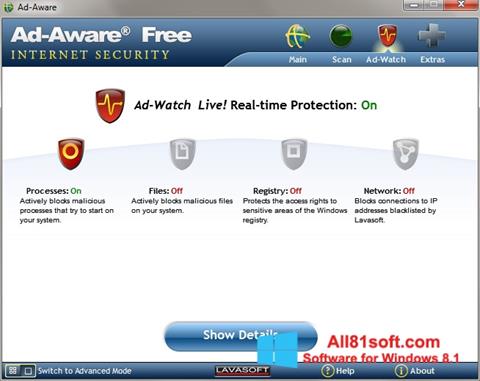 Captură de ecran Ad-Aware pentru Windows 8.1