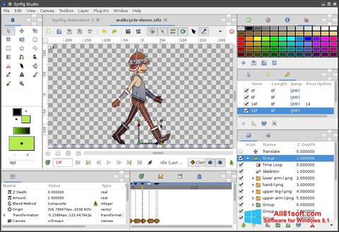 Captură de ecran Synfig Studio pentru Windows 8.1
