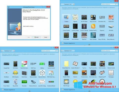 Captură de ecran 8GadgetPack pentru Windows 8.1
