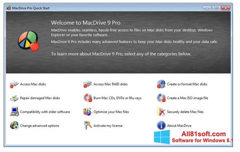 Captură de ecran MacDrive pentru Windows 8.1