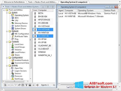 Captură de ecran Remote Administration Tool pentru Windows 8.1