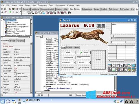 Captură de ecran Lazarus pentru Windows 8.1