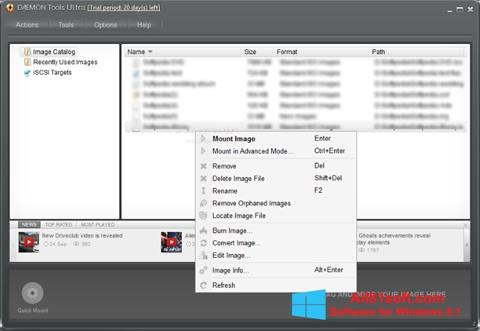 Captură de ecran DAEMON Tools Ultra pentru Windows 8.1