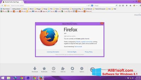 Captură de ecran Mozilla Firefox Offline Installer pentru Windows 8.1