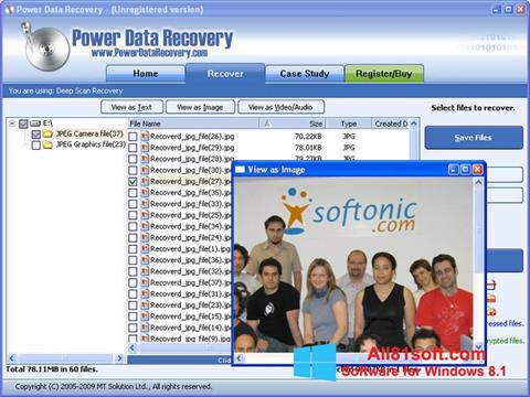 Captură de ecran Power Data Recovery pentru Windows 8.1