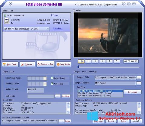 Captură de ecran Total Video Converter pentru Windows 8.1