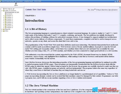 Captură de ecran Java Virtual Machine pentru Windows 8.1