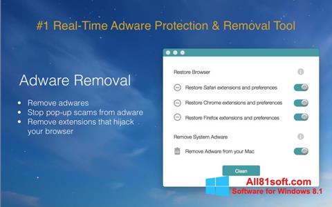 Captură de ecran Adware Removal Tool pentru Windows 8.1