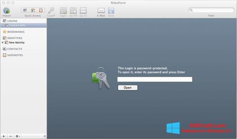 Captură de ecran RoboForm pentru Windows 8.1