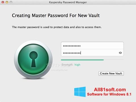 Captură de ecran Kaspersky Password Manager pentru Windows 8.1