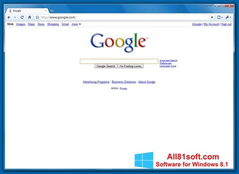 Captură de ecran Google Chrome Beta pentru Windows 8.1
