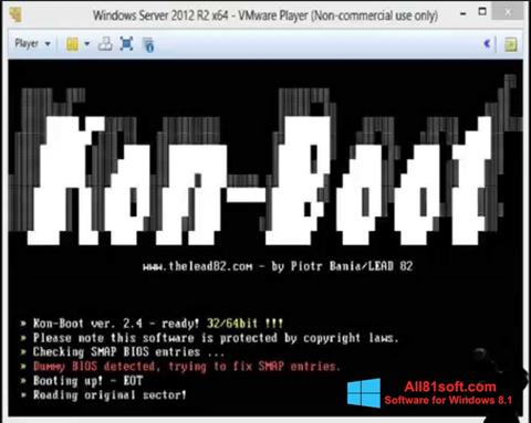 Captură de ecran Kon-Boot pentru Windows 8.1
