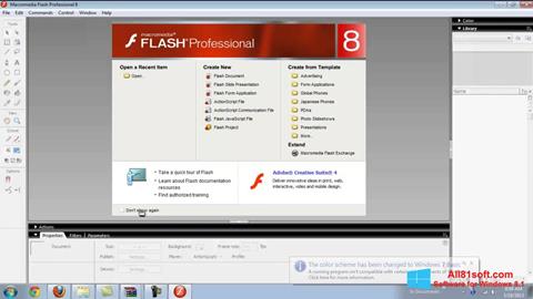 Captură de ecran Macromedia Flash Player pentru Windows 8.1