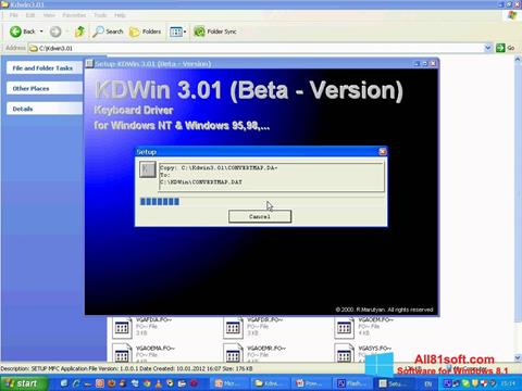 Captură de ecran KDWin pentru Windows 8.1