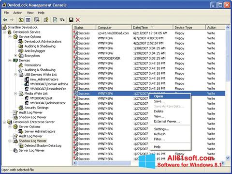 Captură de ecran DeviceLock pentru Windows 8.1