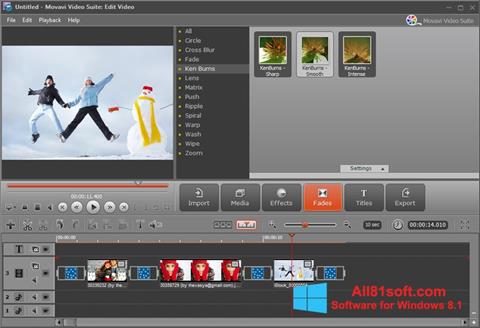 Captură de ecran Movavi Video Suite pentru Windows 8.1