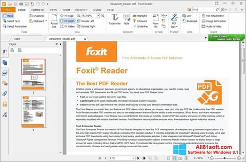 Captură de ecran Foxit Reader pentru Windows 8.1