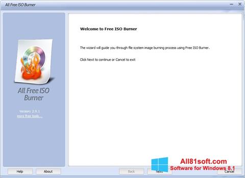 Captură de ecran ISO Burner pentru Windows 8.1