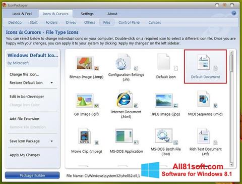 Captură de ecran IconPackager pentru Windows 8.1