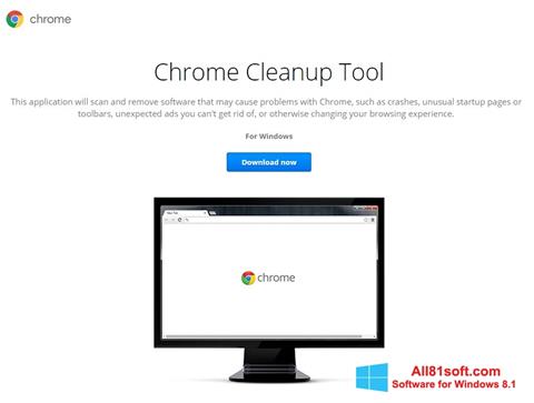 Captură de ecran Chrome Cleanup Tool pentru Windows 8.1