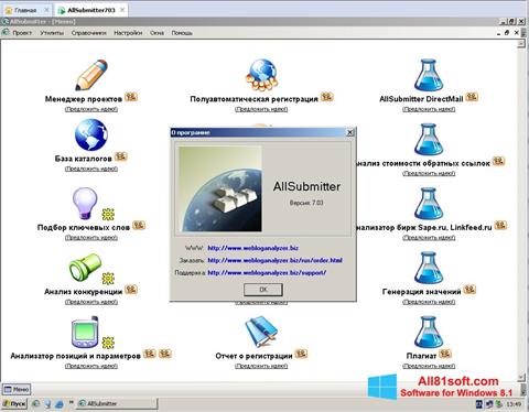Captură de ecran AllSubmitter pentru Windows 8.1