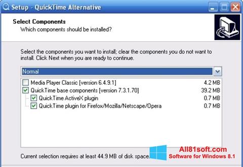 Captură de ecran QuickTime Alternative pentru Windows 8.1