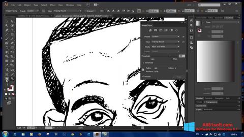 Captură de ecran Adobe Illustrator CC pentru Windows 8.1