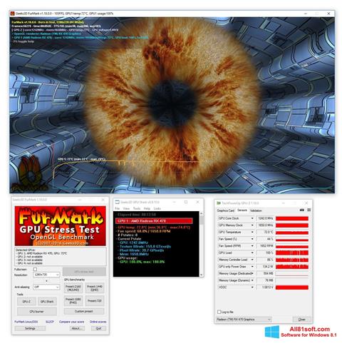 Captură de ecran FurMark pentru Windows 8.1