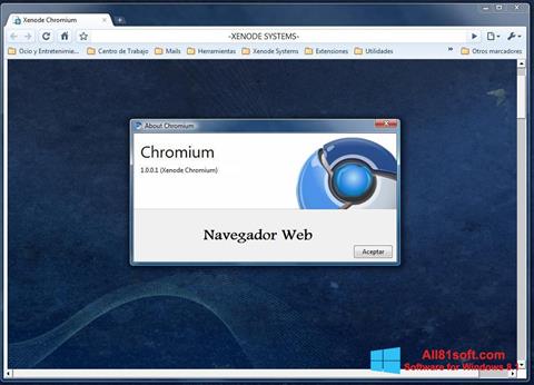 Captură de ecran Chromium pentru Windows 8.1