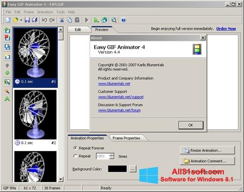 Captură de ecran Easy GIF Animator pentru Windows 8.1