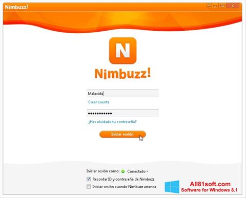 Captură de ecran Nimbuzz pentru Windows 8.1