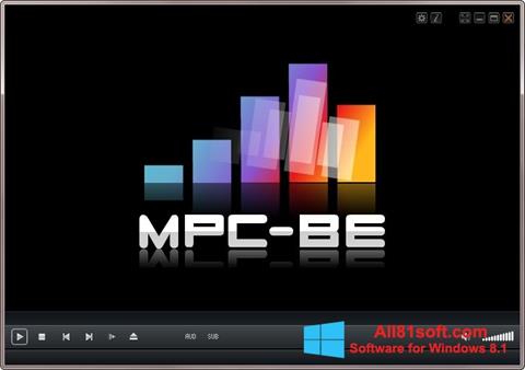 Captură de ecran MPC-BE pentru Windows 8.1