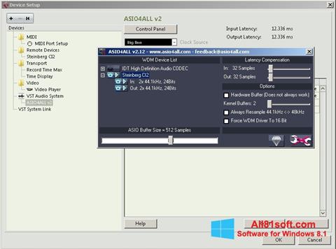 Captură de ecran ASIO4ALL pentru Windows 8.1