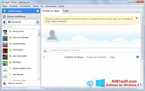 Captură de ecran Skype Beta pentru Windows 8.1