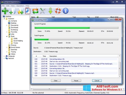 Captură de ecran Free Audio Converter pentru Windows 8.1