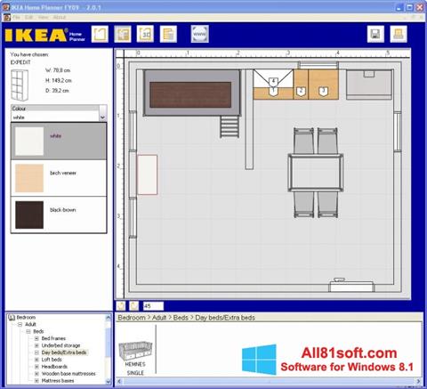 Captură de ecran IKEA Home Planner pentru Windows 8.1