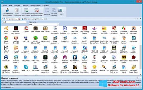 Captură de ecran Revo Uninstaller Pro pentru Windows 8.1