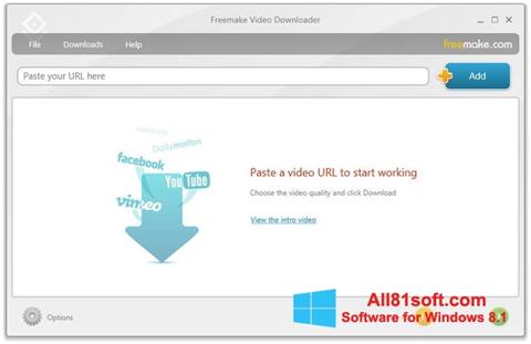 Captură de ecran Freemake Video Downloader pentru Windows 8.1