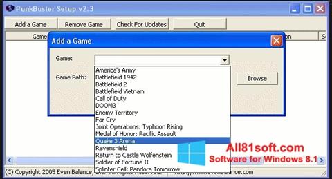 Captură de ecran PunkBuster pentru Windows 8.1
